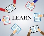 Learn Books Shows Training Education And Study Stock Photo
