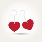  Love Heart Couple Earring Stock Photo