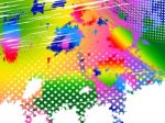Splash Color Indicates Paint Colors And Painting Stock Photo