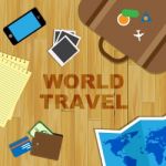 World Travel Shows Tours Journey And Planet Stock Photo