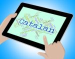 Catalan Language Means Text Catalonia And International Stock Photo