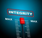 Integrity Max Means Upper Limit And Sincerity Stock Photo
