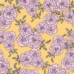 Seamless Pattern Of Flower Background Stock Photo