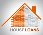 House Loans Means Advances Property And Funding Stock Photo