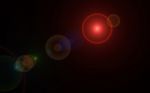 Abstract Red Digital Lens Flare Stock Photo