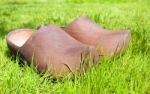 Wooden Clogs Stock Photo