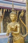 Figure Of Kinnaree Statue Stock Photo
