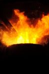 Industrial Flame Stock Photo