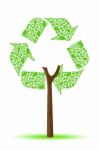 Recycling Tree Stock Photo