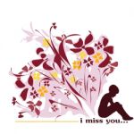 I Miss You Card Stock Photo