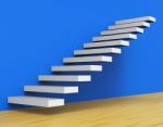 Growth Stairs Shows Staircase Upwards And Ascend Stock Photo