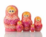 Matryoshka - A Russian Nested Dolls Stock Photo