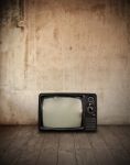 Television In Room Stock Photo