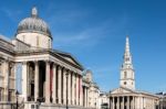 View Of The National Gallery In London Stock Photo