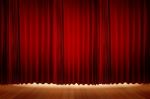 Stage Curtains Stock Photo