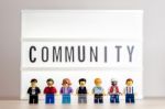 Concept Of Community. The Crowd Weird People Stock Photo