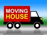 Moving House Shows Change Of Address And Delivery Stock Photo