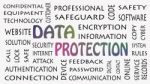 Data Protection, Security Privacy Concept In Background White Stock Photo