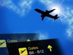 Vacation Abroad Indicates Aeroplane Plane And Fly Stock Photo