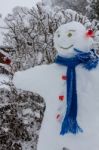 Snowman In East Grinstead Stock Photo