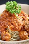 Spaghetti Meatball Stock Photo