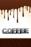 Coffee Text Stock Photo
