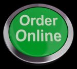 Order Online Button Stock Photo