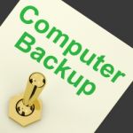 Computer Backup Switch Stock Photo