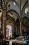 Interior View Of Verona Cathedral Stock Photo