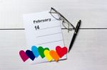 Greeting Card Concept With Hearts Of Sexual Diversity Stock Photo