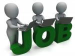 Job Online Shows Web Employment Search Stock Photo
