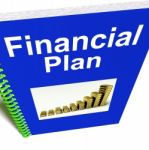 Financial Plan Book Stock Photo