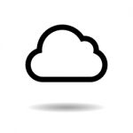 Cloud Icon  Illustration Eps10 On White Background Stock Photo
