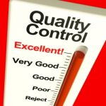 Excellent Quality Control Monitor Stock Photo