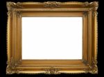 Old Brown Picture Frame Stock Photo