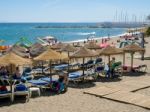 Marbella, Andalucia/spain - May 4 : View Of The Beach At Marbell Stock Photo