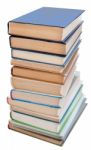 Pile Of Books Isolated Stock Photo