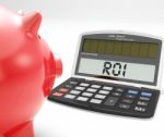 Roi Calculator Shows Investment Return And Profitability Stock Photo