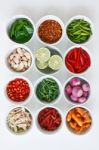 Herb And Spicy Ingredients Stock Photo