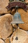 Closeup Of Antique Rusty Bell Stock Photo