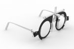Eyesight Testing Spectacles Stock Photo