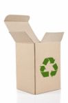 Recycled Paper Box Stock Photo