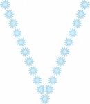 Letter "v" From Snowflakes Stock Photo
