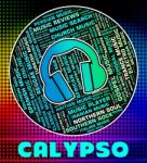 Calypso Music Indicates Sound Track And Caribbean Stock Photo