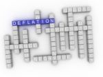 3d Image Deflation Word Cloud Concept Stock Photo