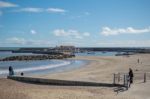 View Of The Beach At Lyme Regis Stock Photo