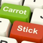 Carrot Or Stick Keys Stock Photo