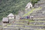 Terraces At Machu Picchu Stock Photo