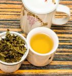 Outdoor Tea Break Represents Refresh Breaktime And Cup Stock Photo