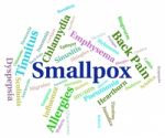 Smallpox Word Means Variola Major And Diseases Stock Photo
